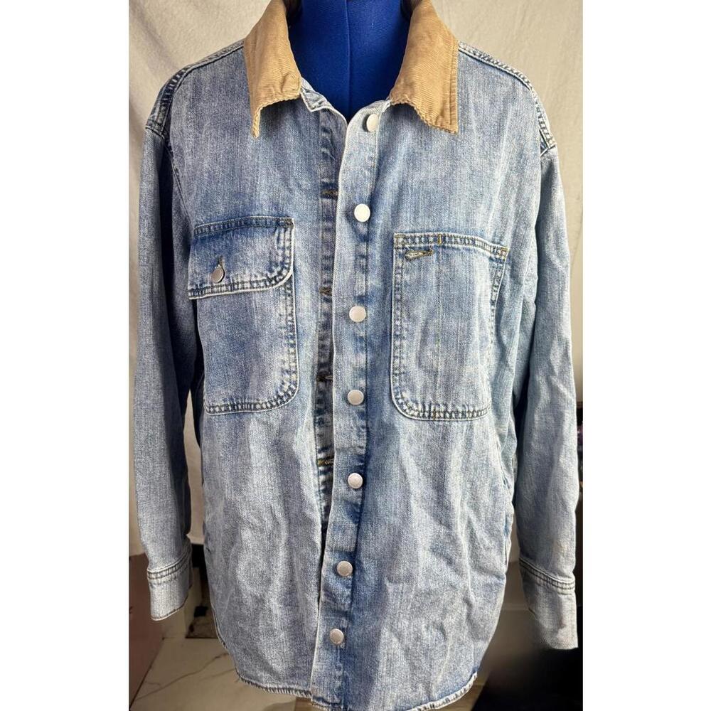 Two Face Threads Changeable Patch Denim Jacket Ut… - image 2